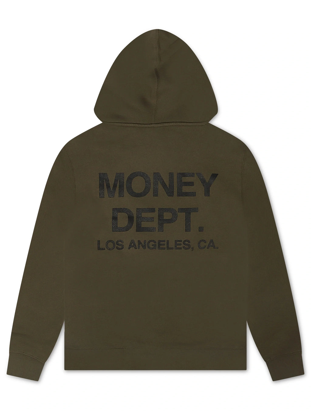 Sweat à capuche imprimé Money Dept. - Olive/Noir
