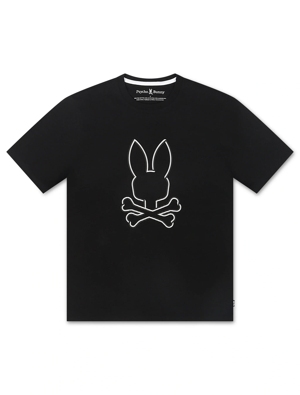 T-shirt graphique Psycho Bunny Hamilton - Noir