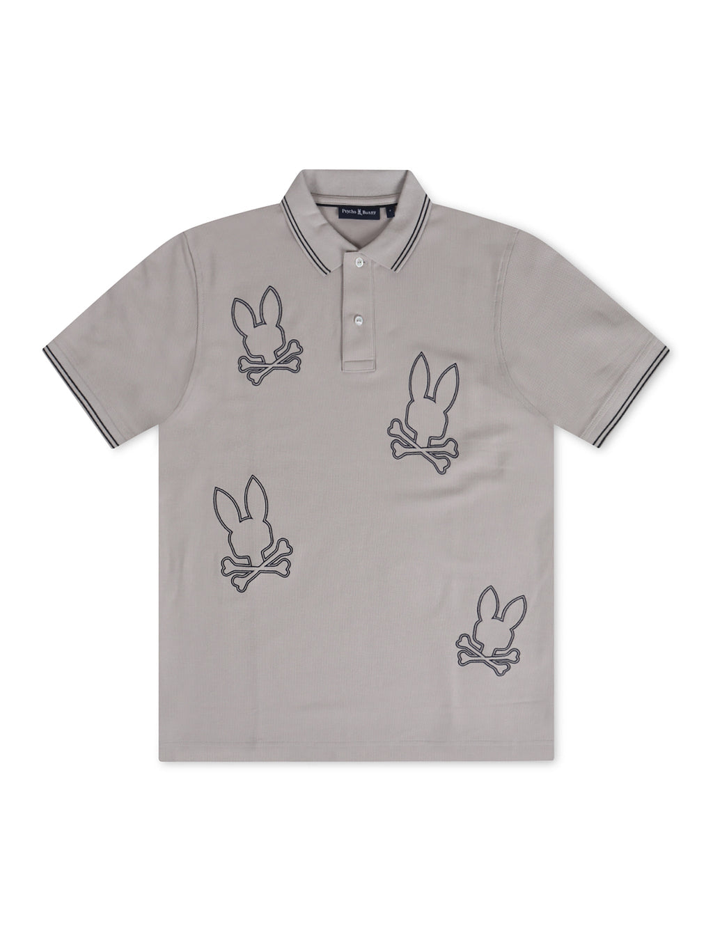 Polo Psycho Bunny Milton en piqué - Oyster