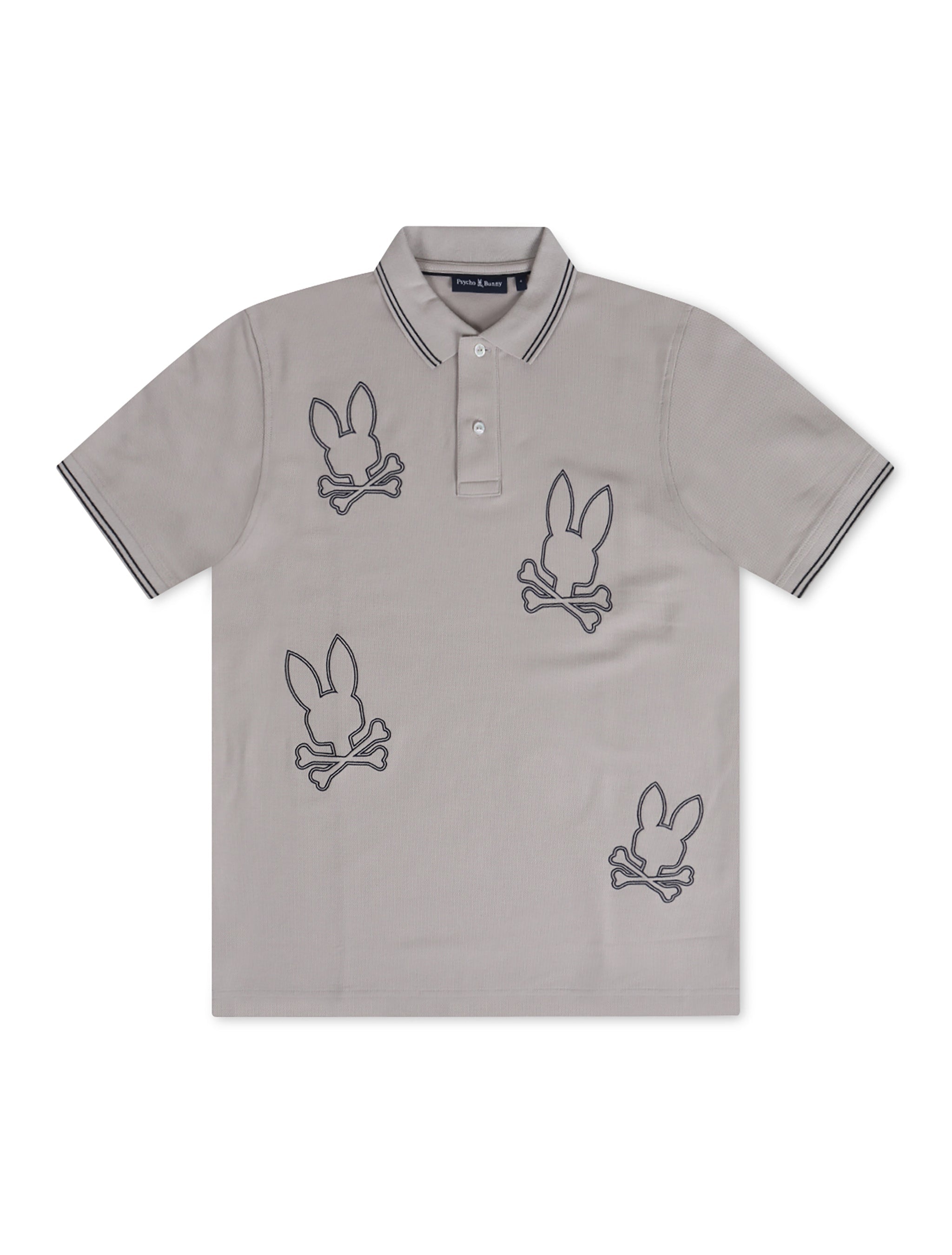 Polo Psycho Bunny Milton en piqué - Oyster