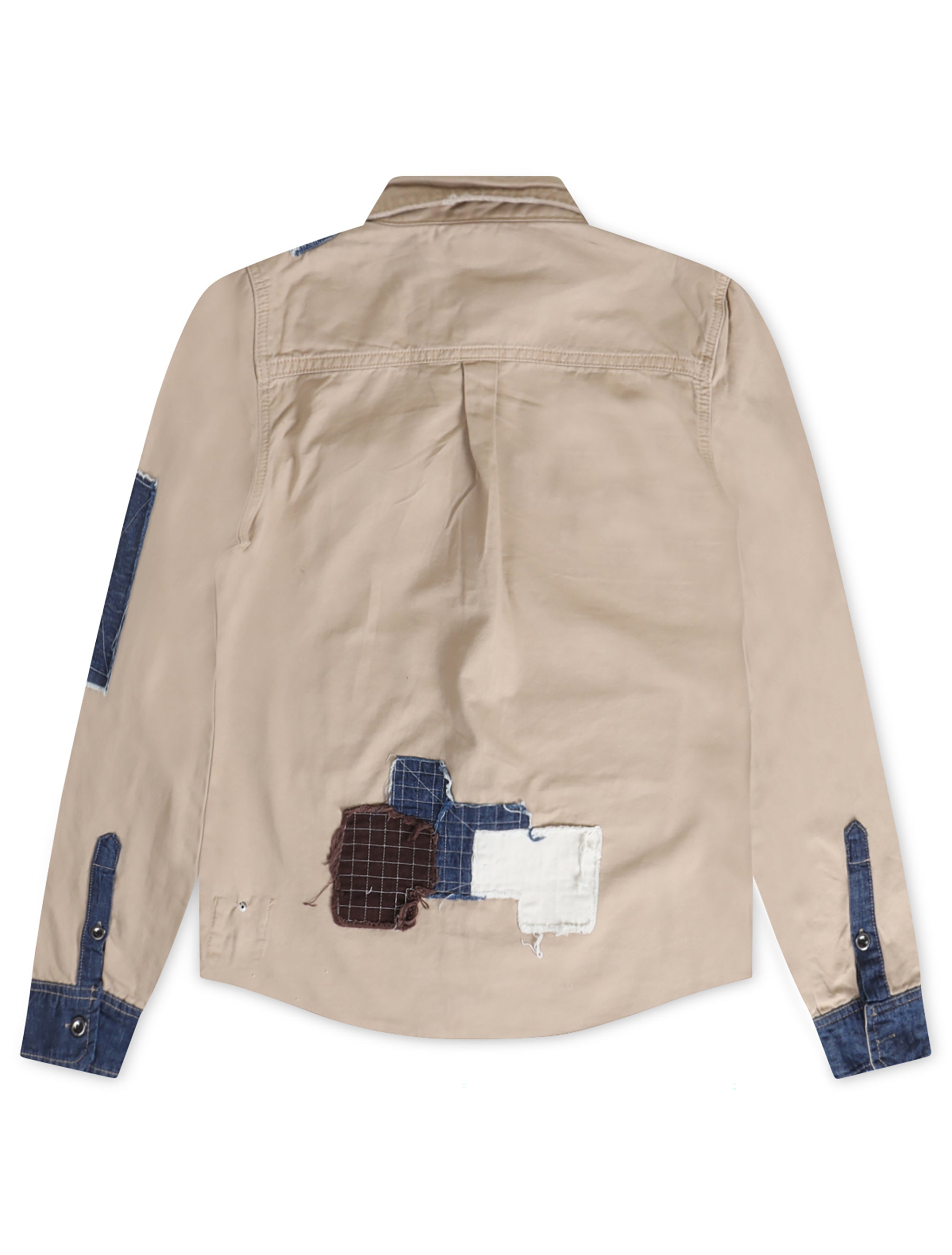Chemisier tissé Smugglers Moon à boutonnière - Carreaux kaki