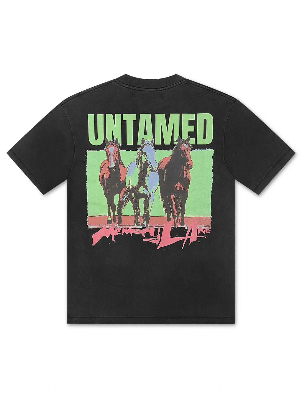 T-shirt Memory Lane Untamed - Noir Vintage