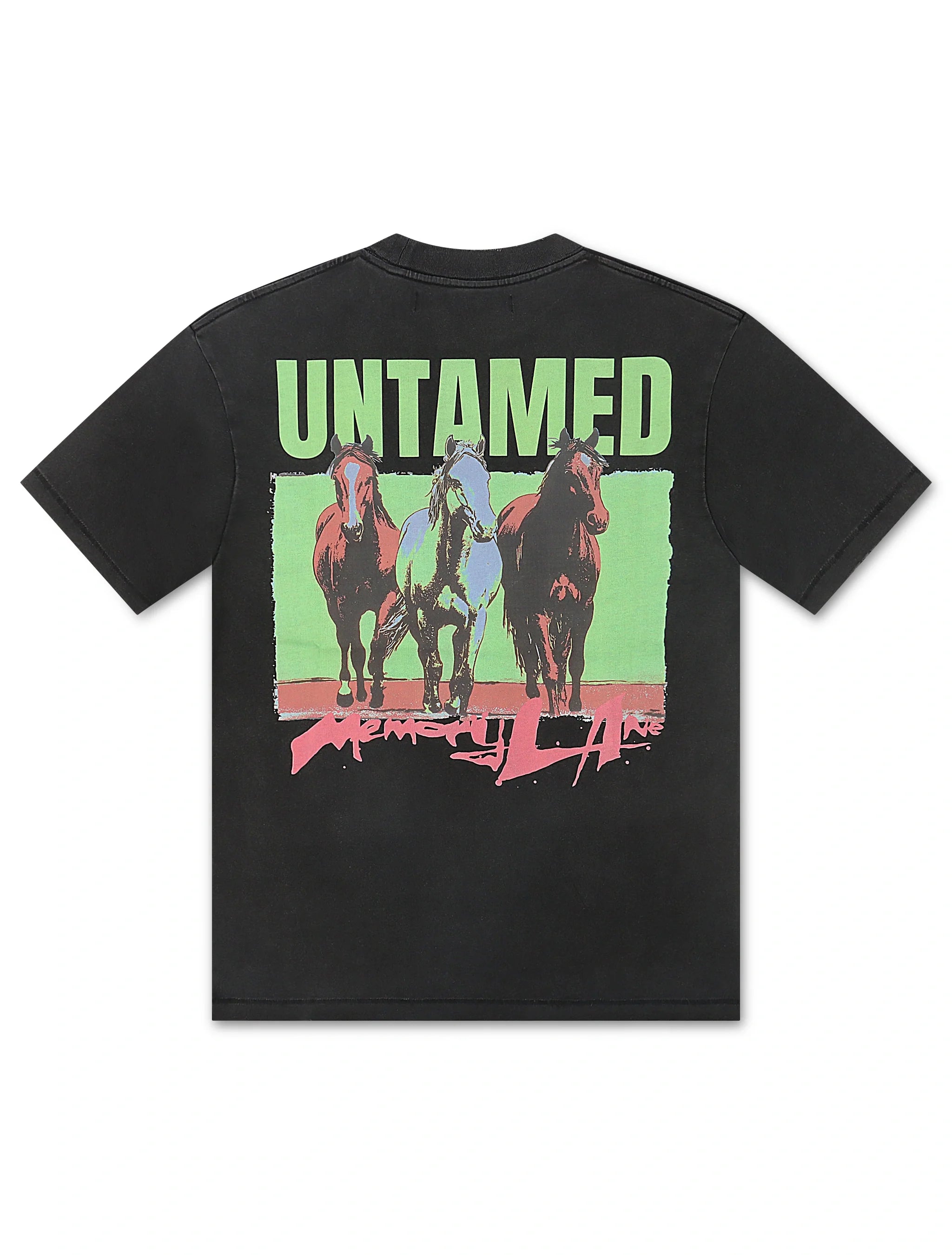 T-shirt Memory Lane Untamed - Noir Vintage