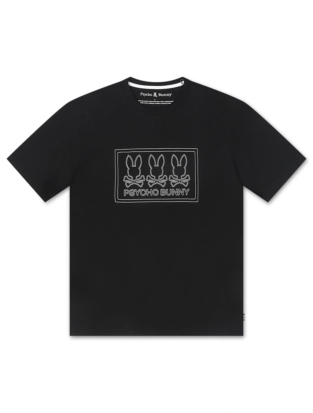 T-shirt graphique Psycho Bunny Tacoma - Noir