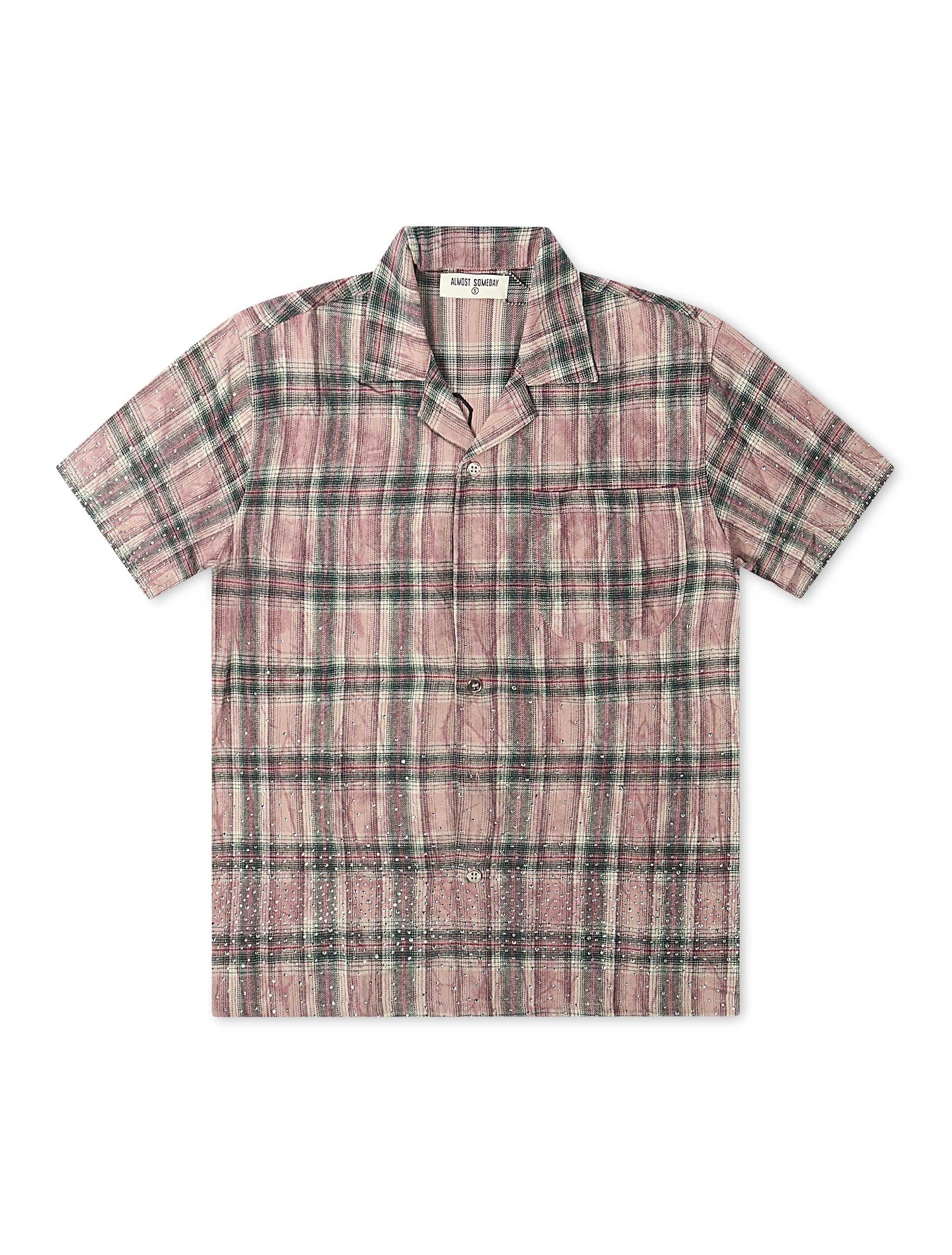 Chemise à carreaux en flanelle Almost Someday Solomon Rhinestone - Bordeaux