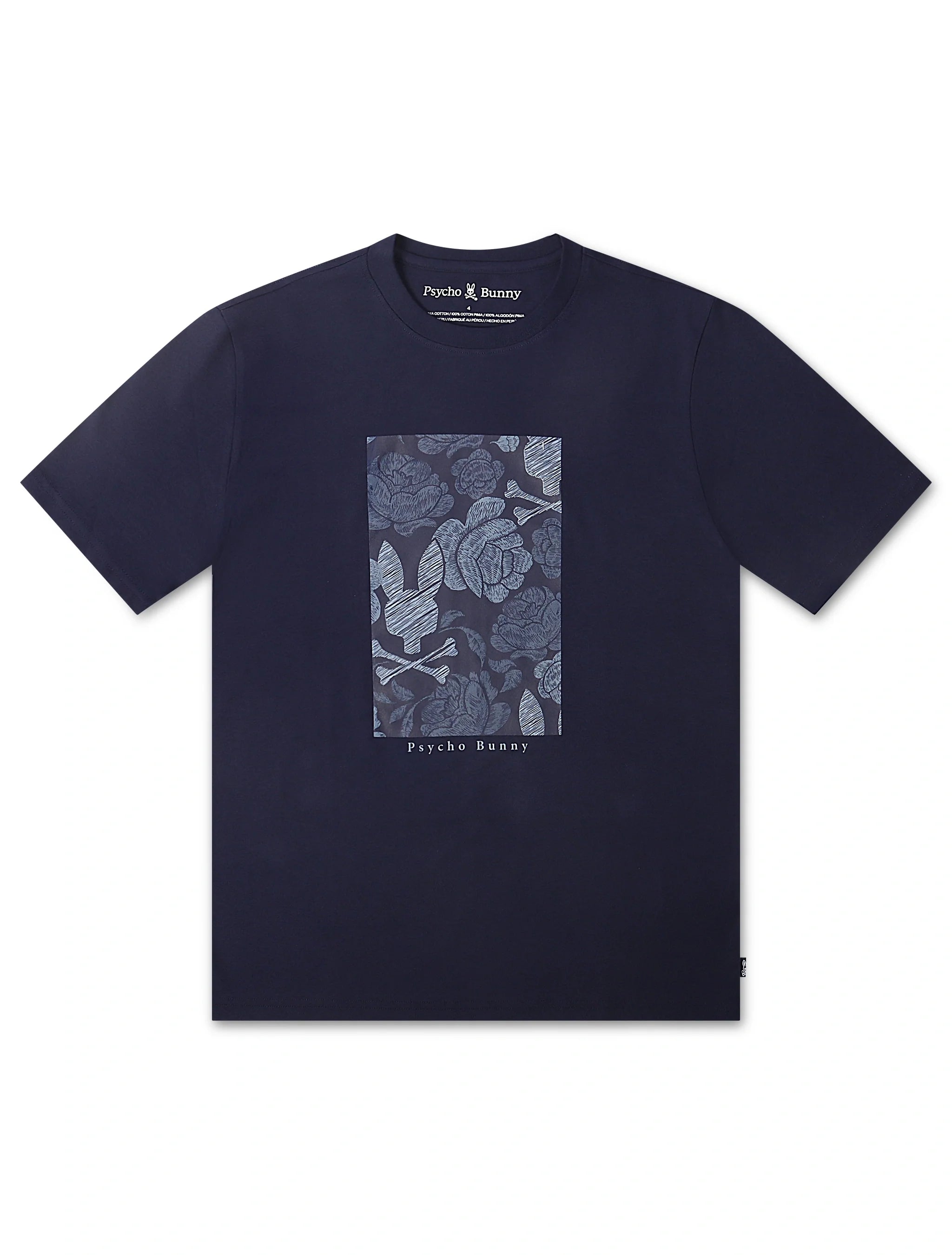 T-shirt graphique Rowen Psycho Bunny - Bleu