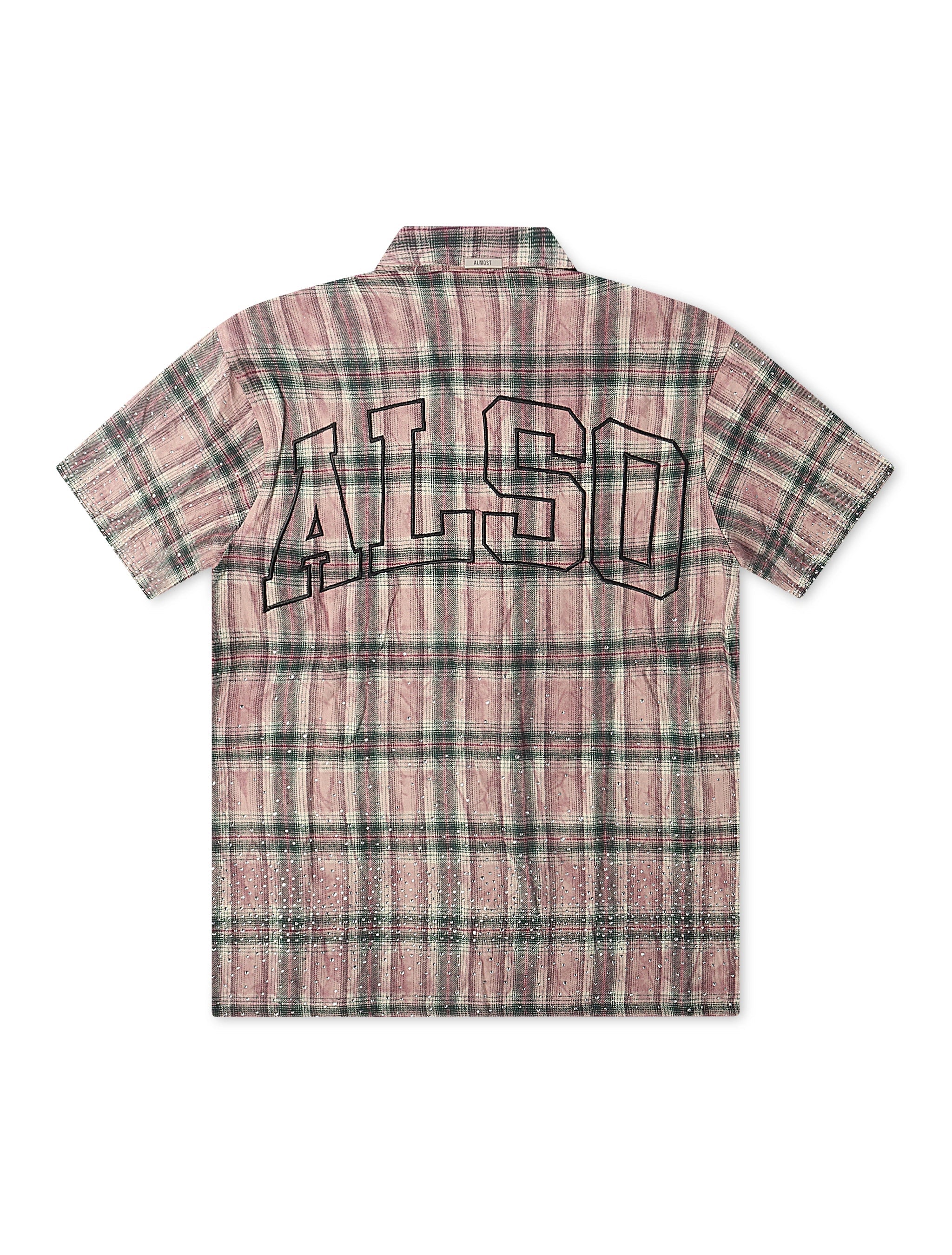 Chemise à carreaux en flanelle Almost Someday Solomon Rhinestone - Bordeaux