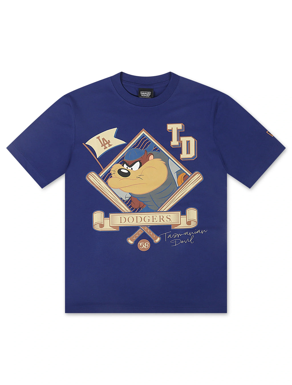 T-shirt New Era LA Dodgers Diable de Tasmanie - Bleu