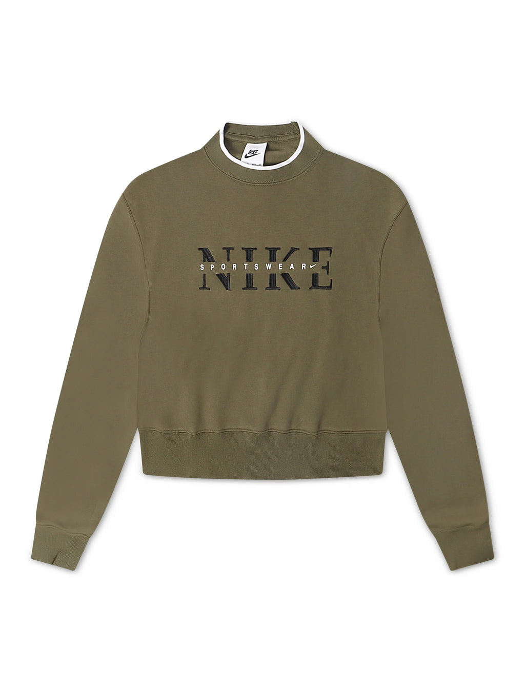 Haut ras du cou oversize Nike Phoenix pour femme - Olive moyenne