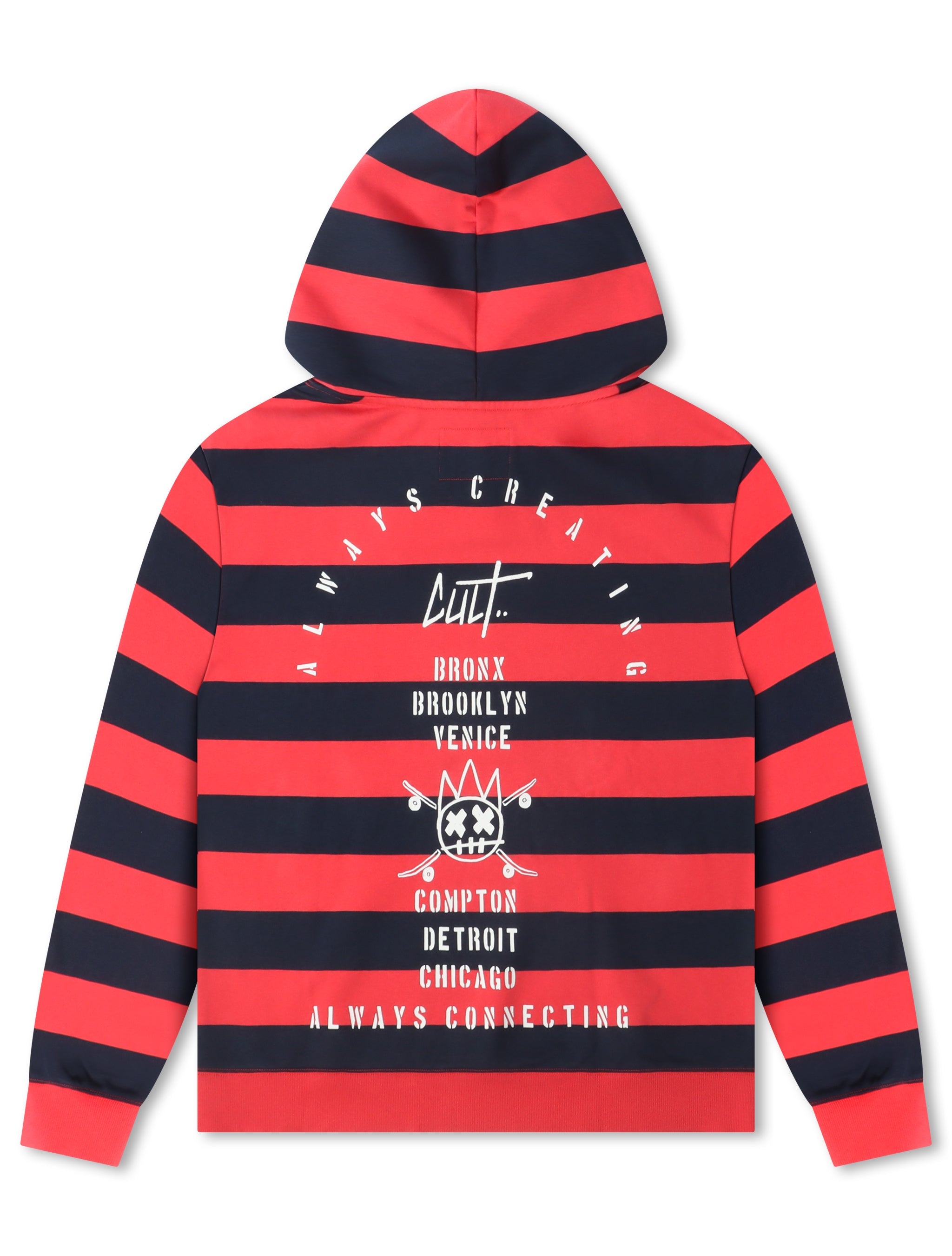 Sweat à capuche fantaisie Cult Of Individuality - Rouge/Bleu marine