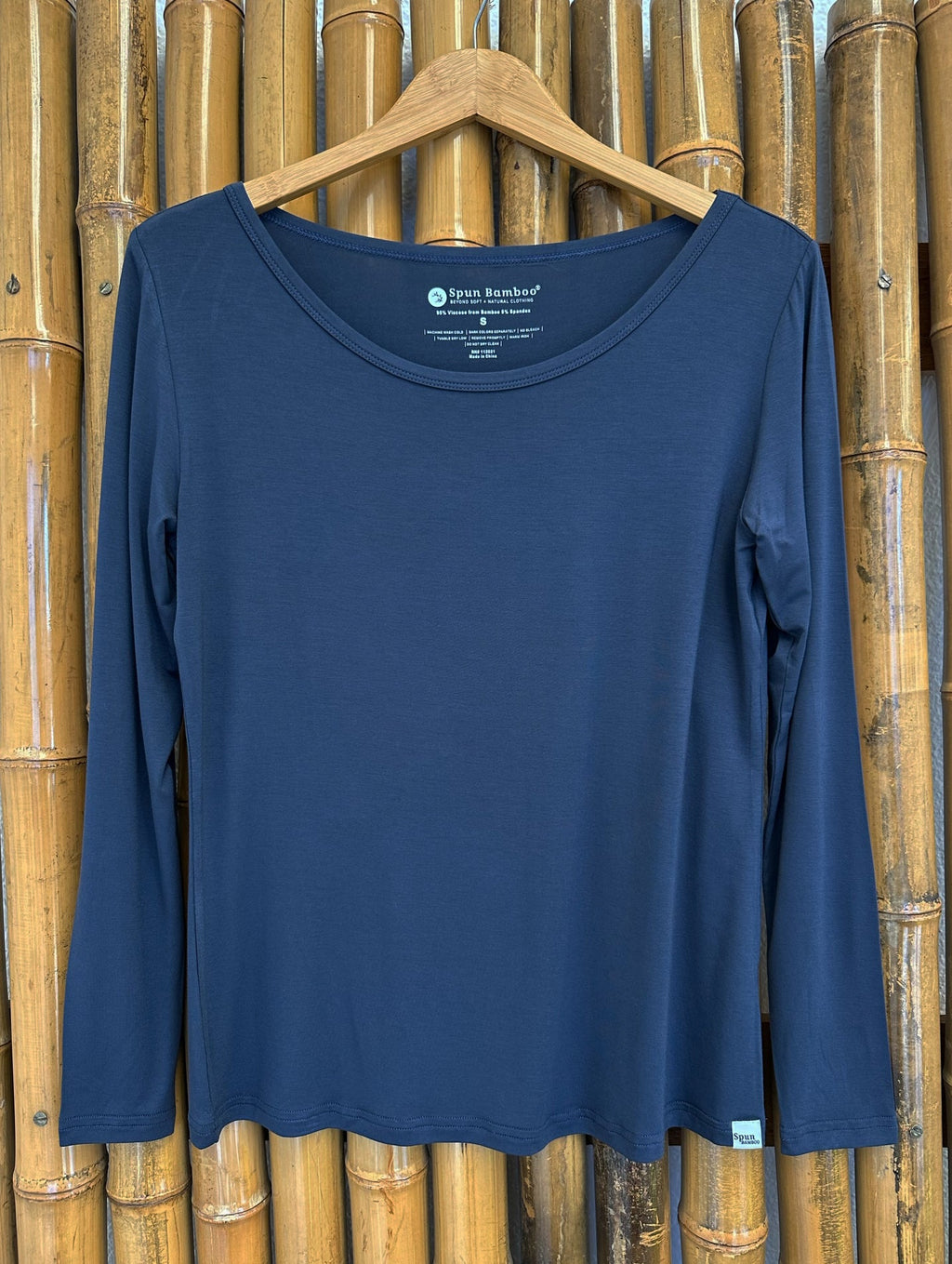 T-shirt à manches longues en bambou pour femme