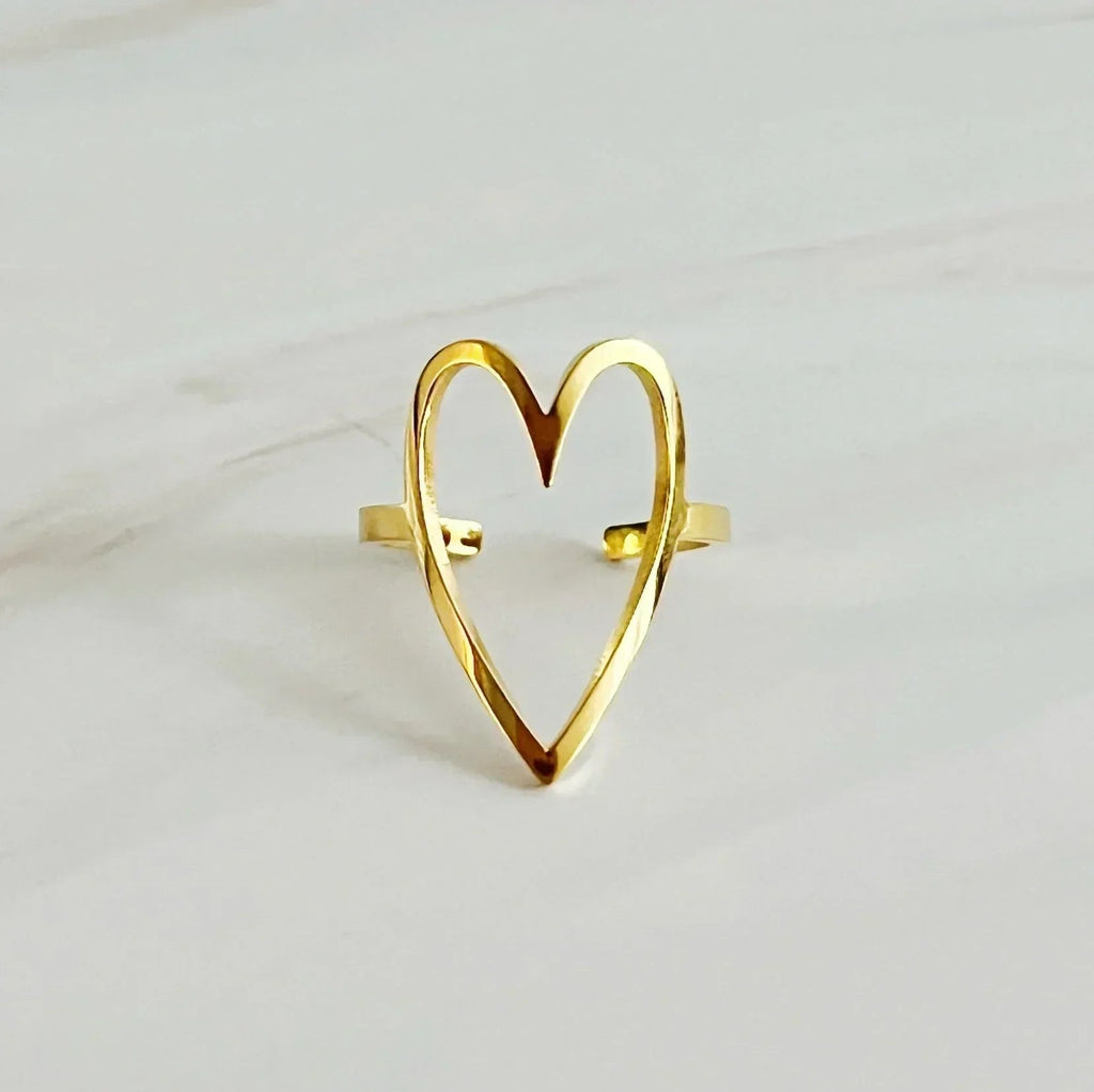 Jolie Bague Cœur Ouvert