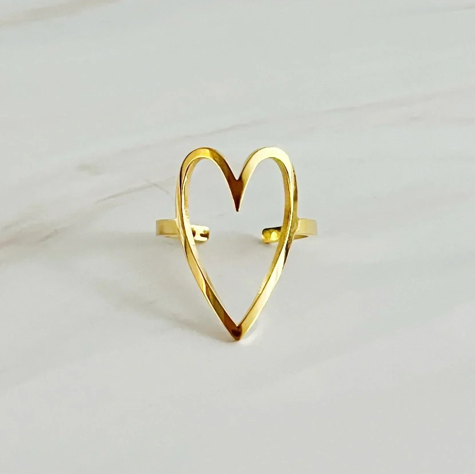 Jolie Bague Cœur Ouvert