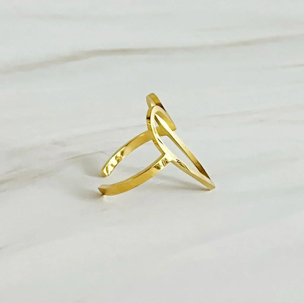 Jolie Bague Cœur Ouvert