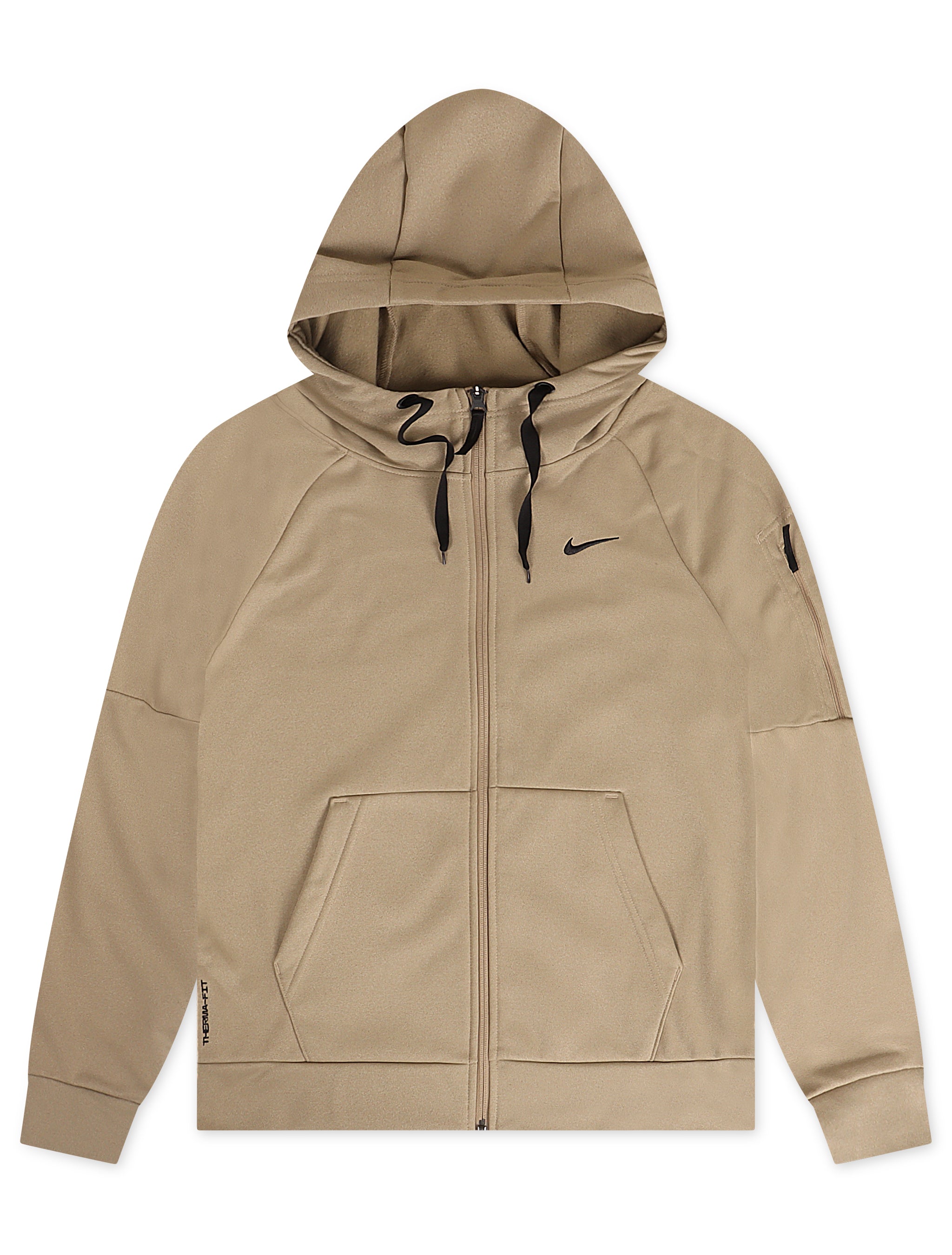 Haut de fitness zippé intégral Nike Therma pour homme - Kaki