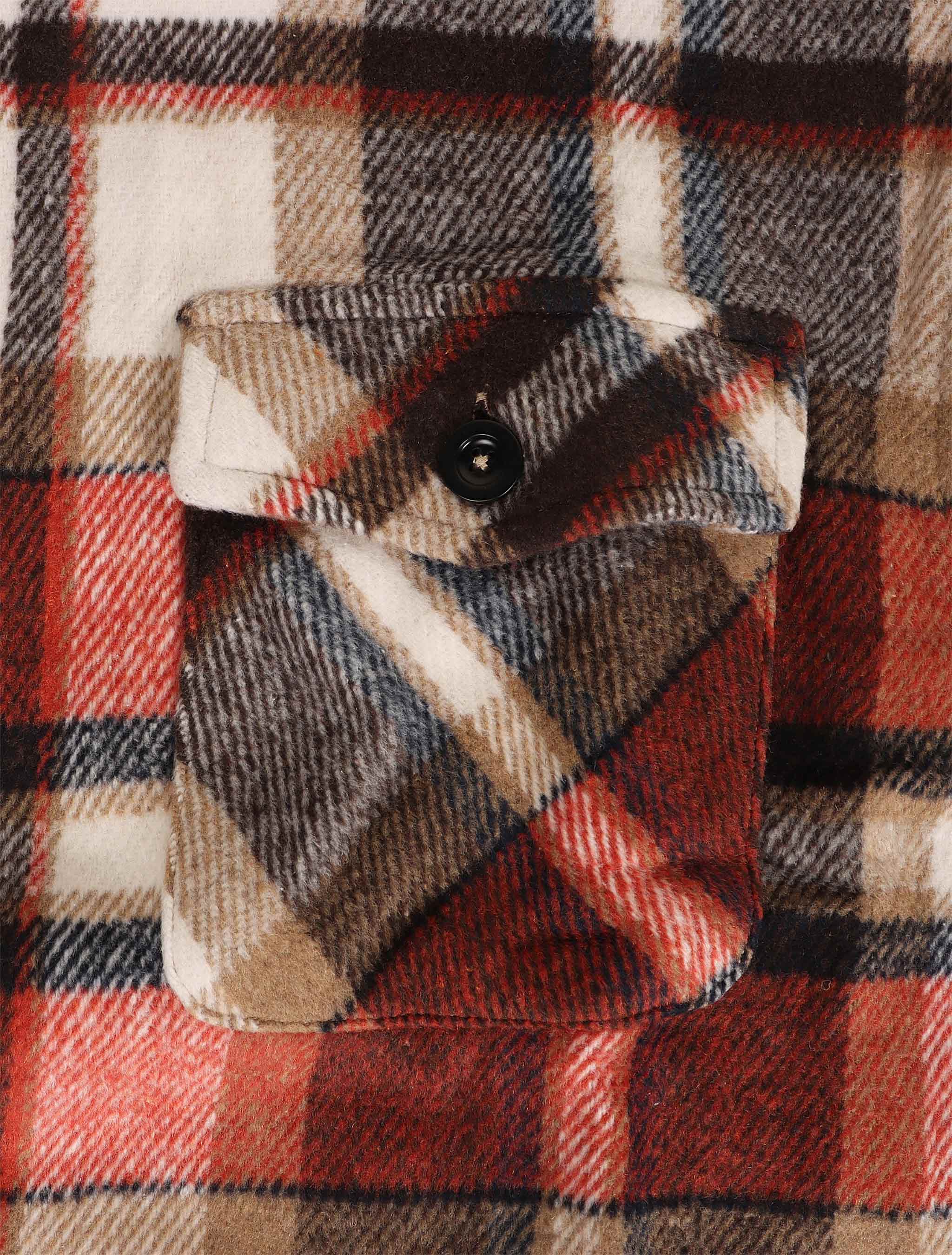 Silent Chapters Motive Flannel - Orange Multicolore