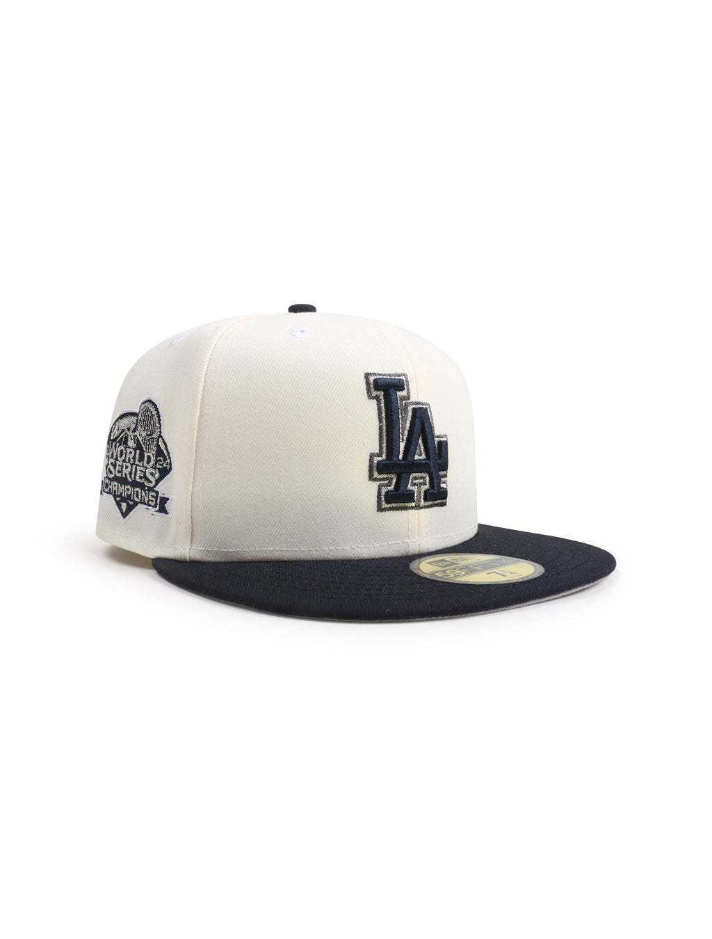 Casquette New Era 5950 World Series Champions Dodgers - Chrome/Bleu Marine