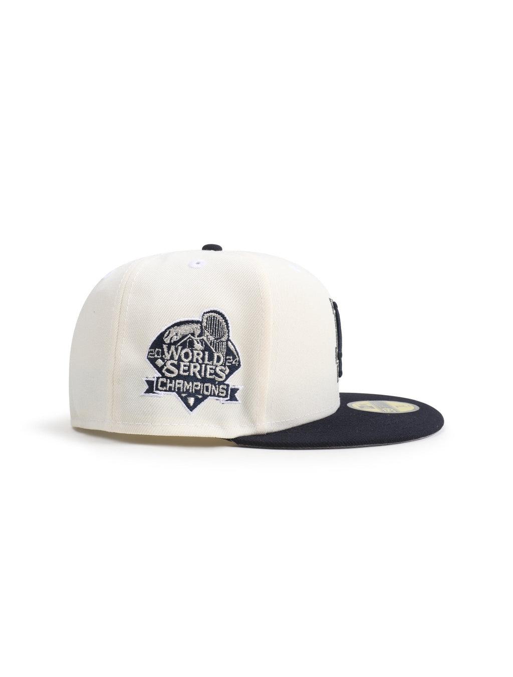 Casquette New Era 5950 World Series Champions Dodgers - Chrome/Bleu Marine