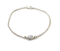 Sterling Silver Druzy Bracelet – Minimalist Sparkle, 7.25 Inch