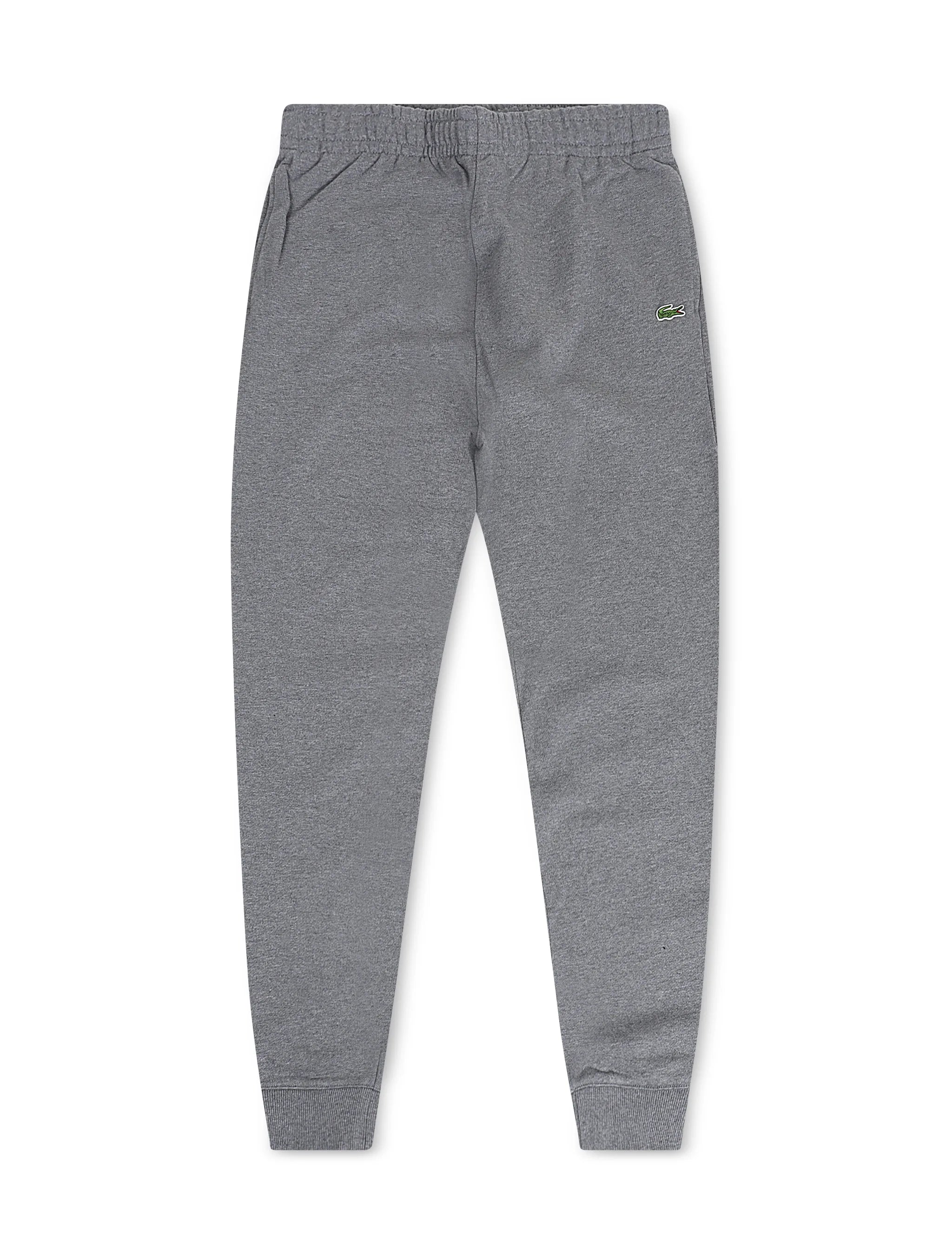 Pantalon de survêtement Lacoste en molleton de coton - Gris