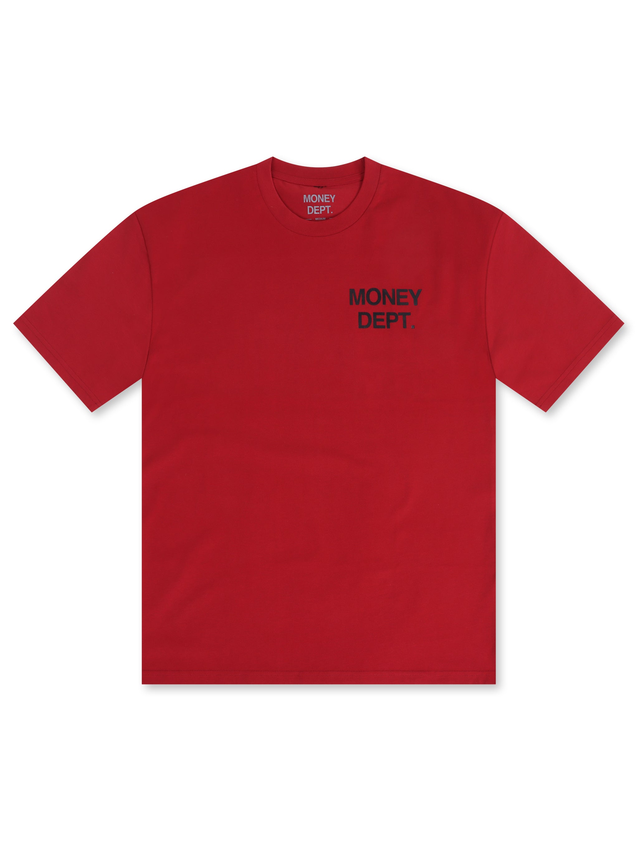 T-shirt épais Money Dept. Los Angeles – Bordeaux/Noir