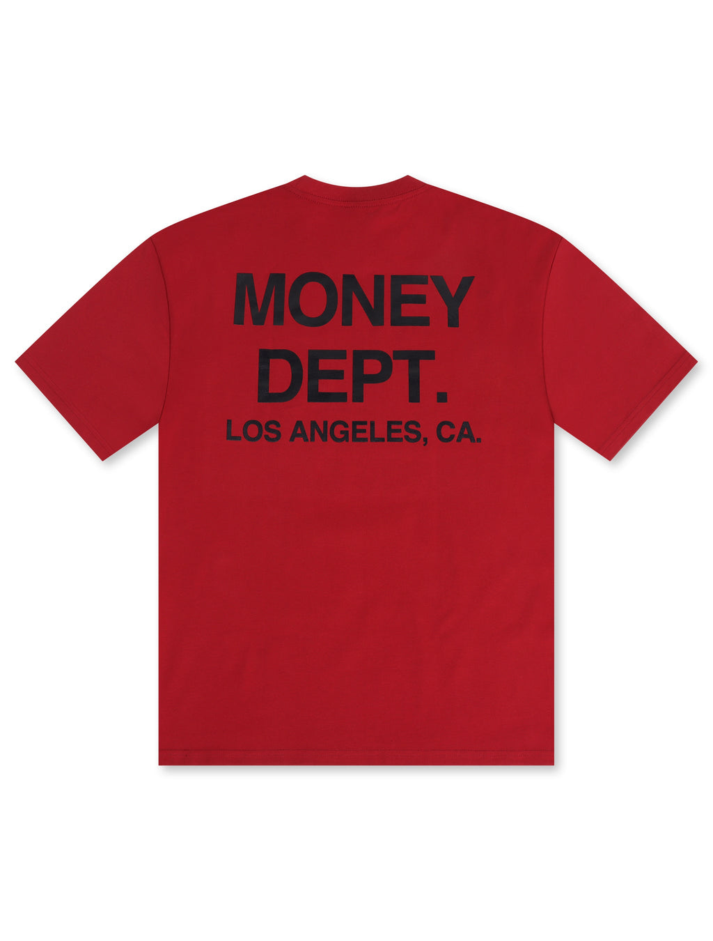 T-shirt épais Money Dept. Los Angeles – Bordeaux/Noir