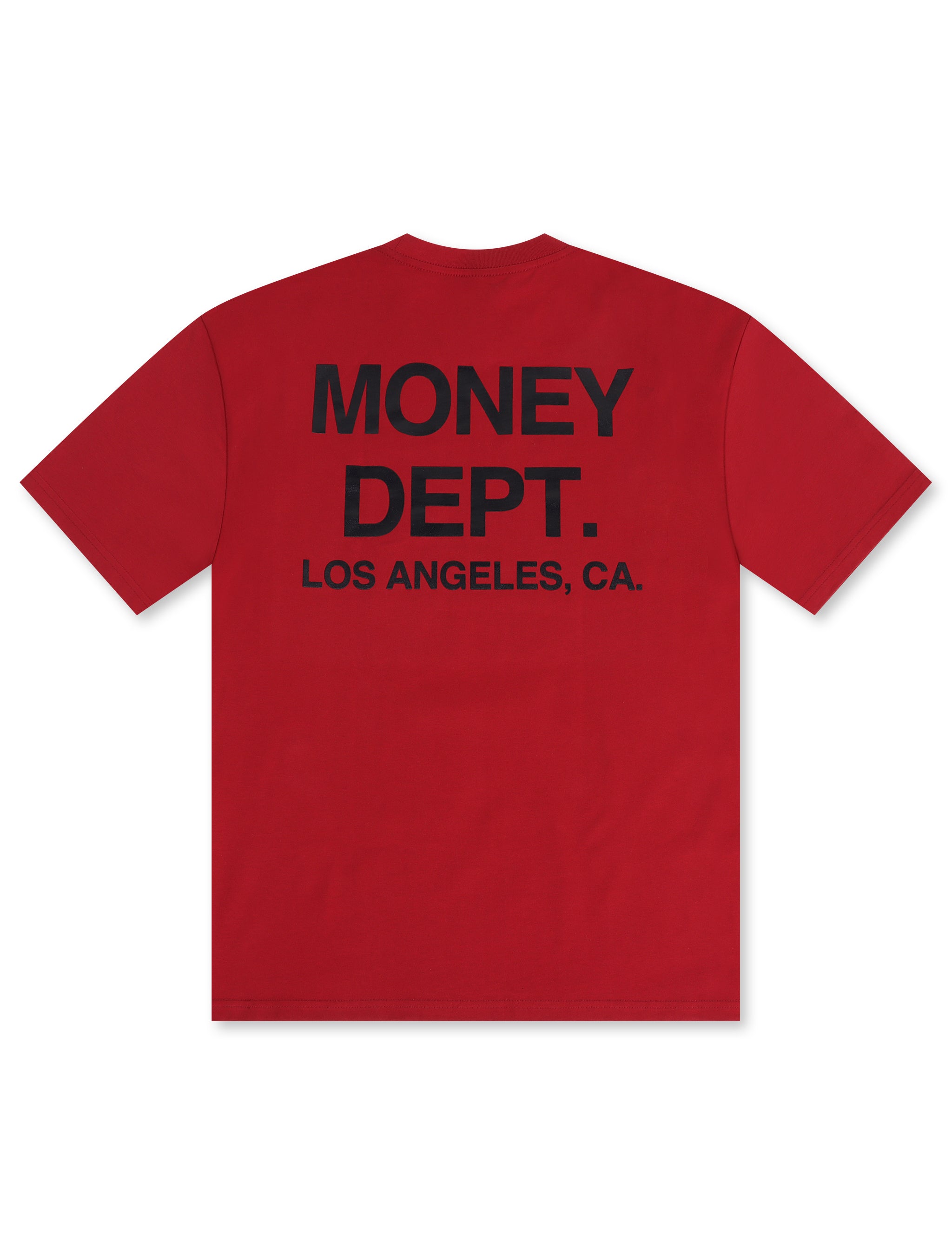 T-shirt épais Money Dept. Los Angeles – Bordeaux/Noir