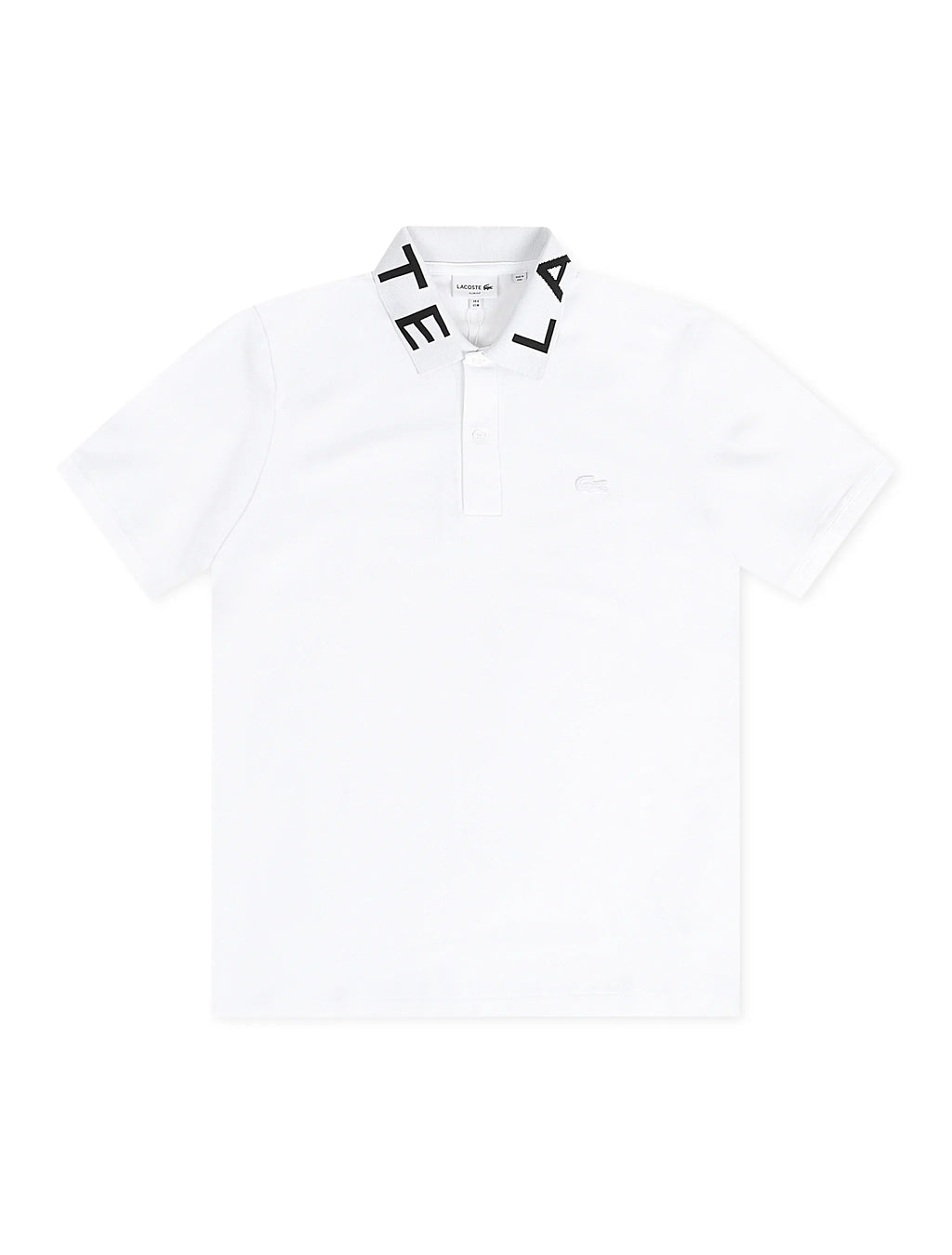 Polo Lacoste ajusté griffé - Blanc