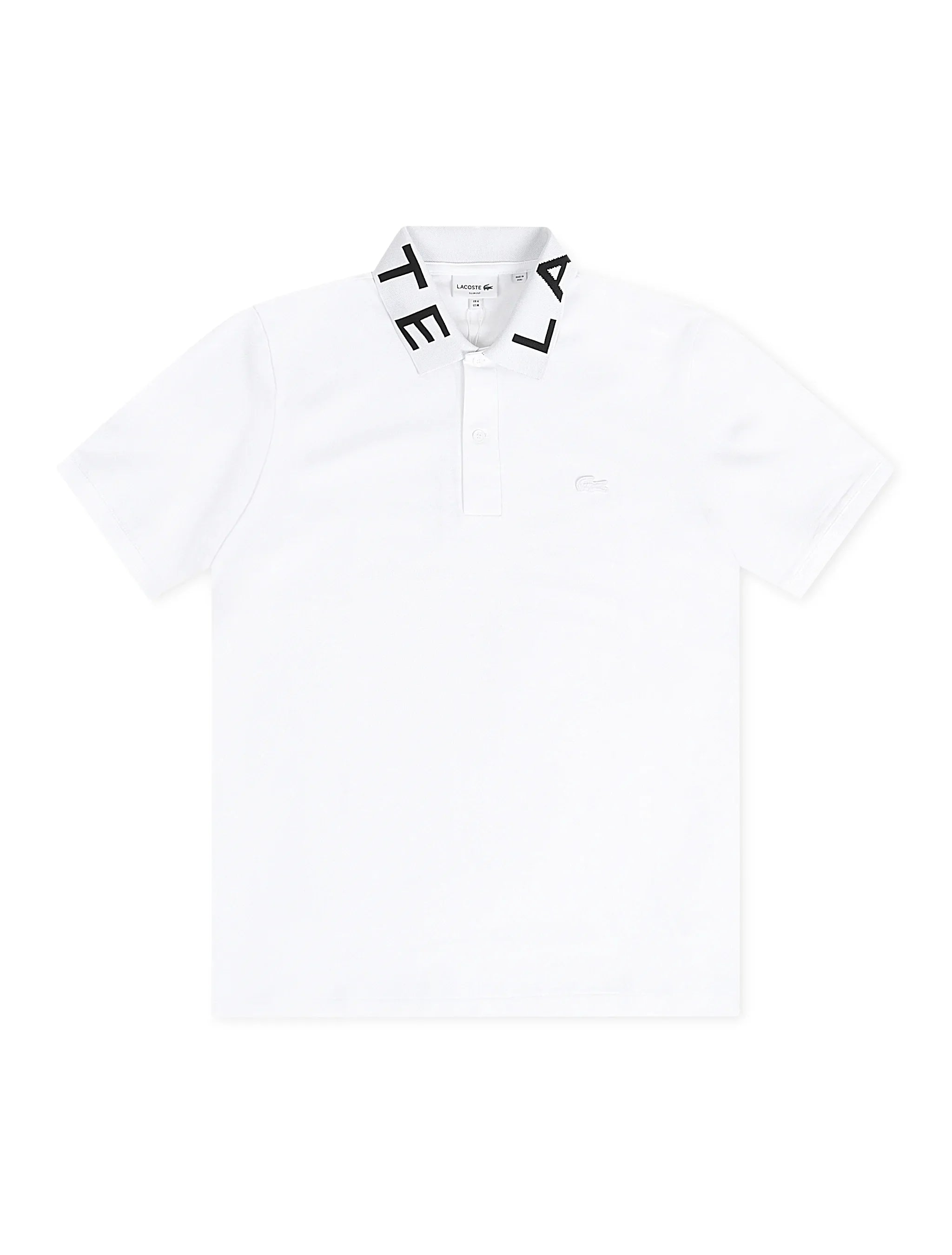 Polo Lacoste ajusté griffé - Blanc