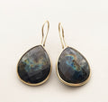 One of a Kind Labradorite Teardrop Earrings – Vermeil over Sterling