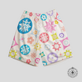 Short en maille à fleurs Bravest Studio Glo Gang blanc