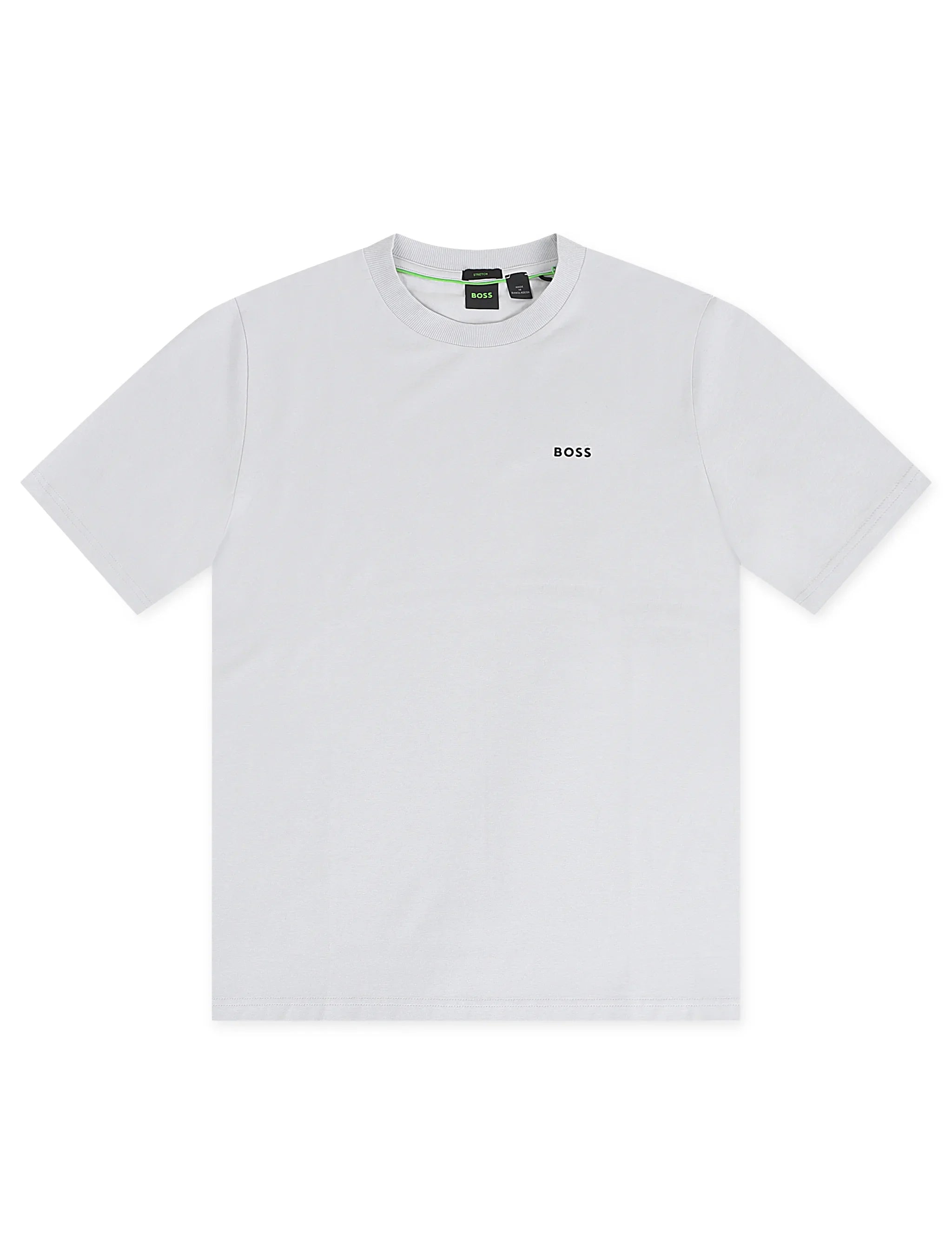 T-shirt Boss Green contrasté avec logo - Gris clair