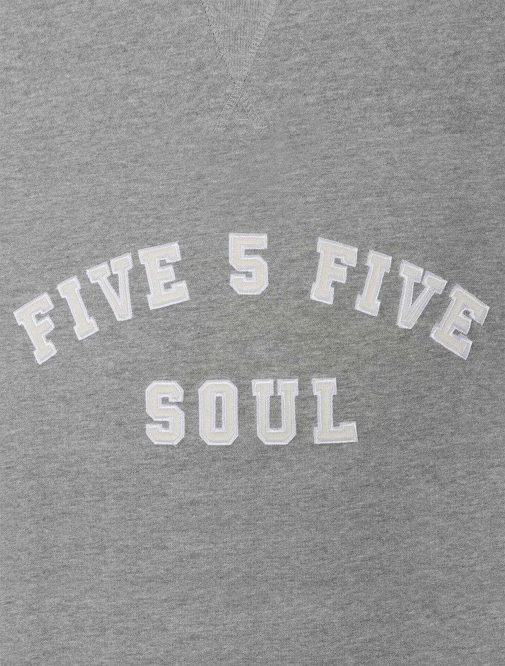 Triple 5 Hommes col rond Essex - Gris chiné