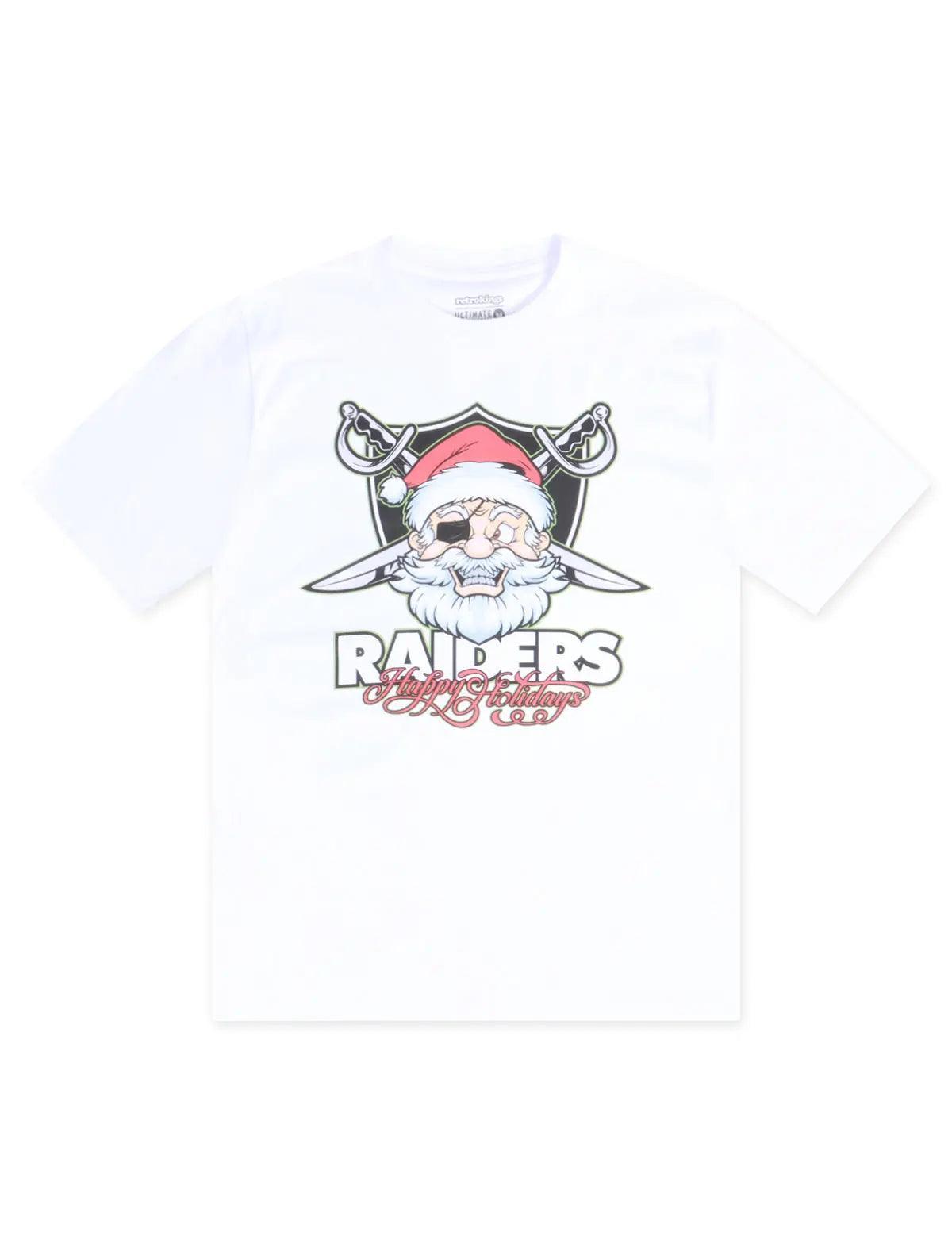 T-shirt blanc Retro Kings Raiders Père Noël
