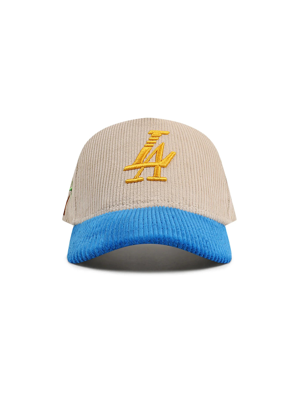 Casquette en velours côtelé Reference Mens Paradise LA - Crème/Bleu/Jaune