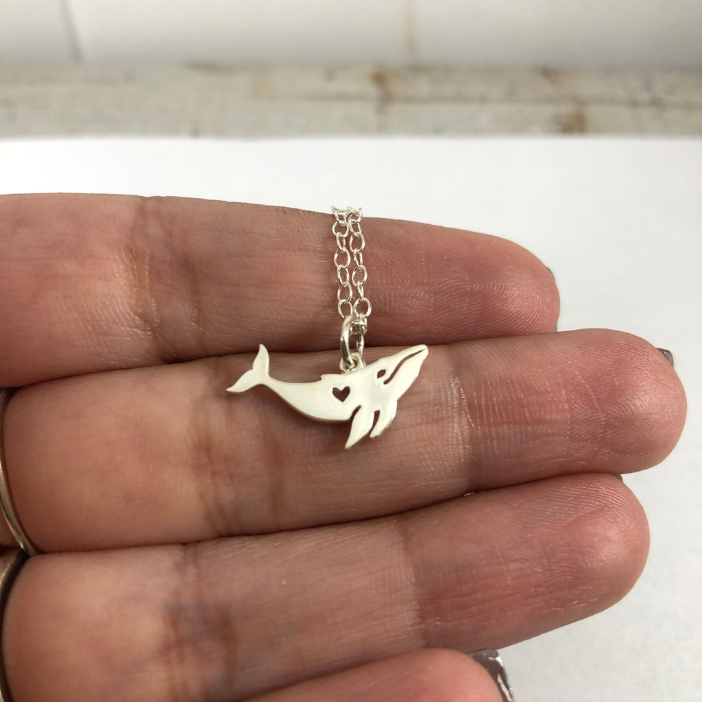 Collier Pendentif Baleine - Bijoux en Argent Sterling