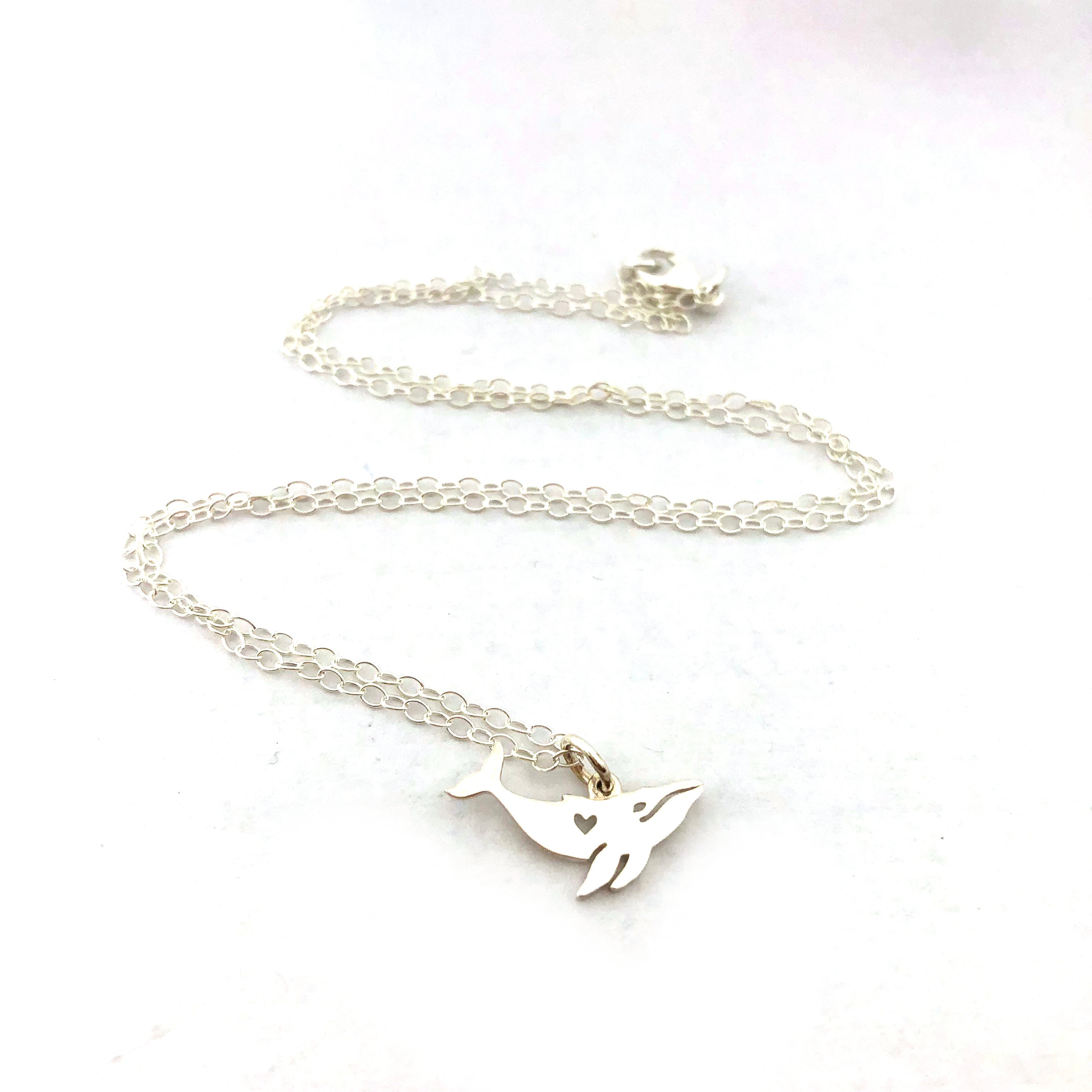 Collier Pendentif Baleine - Bijoux en Argent Sterling