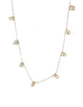 Keishi Pearl Station Necklace – 14k Gold Filled, Wire Wrapped, 25”