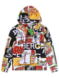Sweat à capuche Iceberg All Over Cartoon - Motif Cartoon