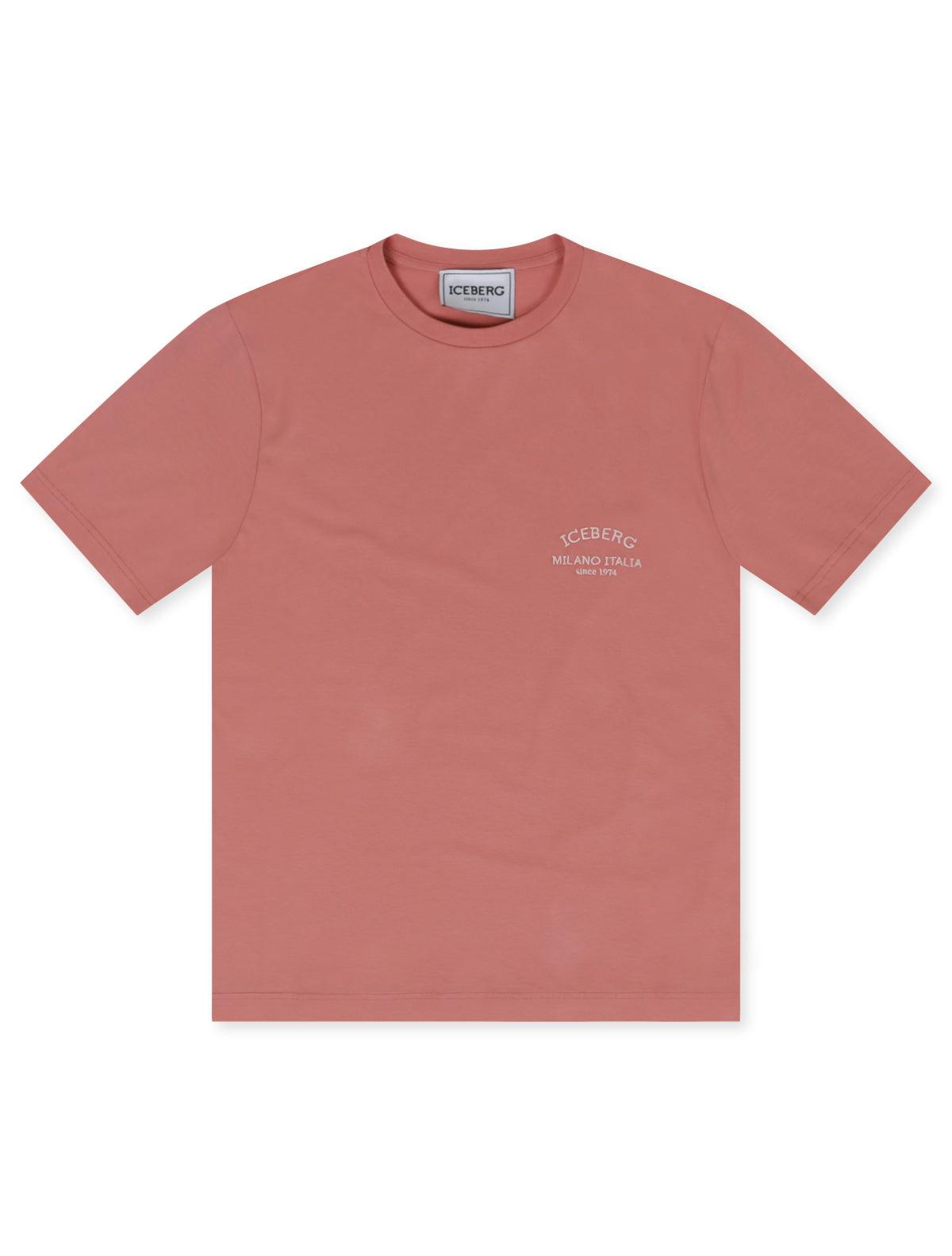 T-shirt à logo Iceberg Institutional – Saumon