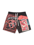 Short poly dansant Sugarhill - Noir/Rouge
