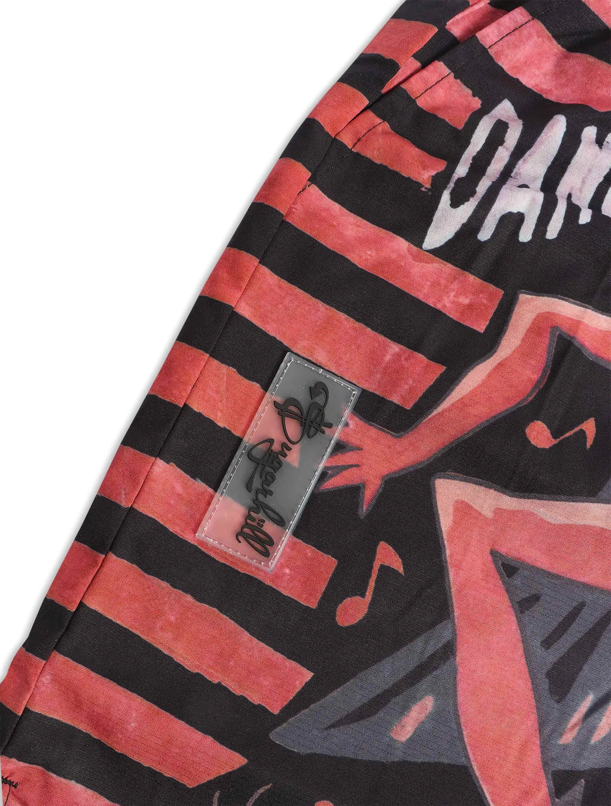 Short poly dansant Sugarhill - Noir/Rouge