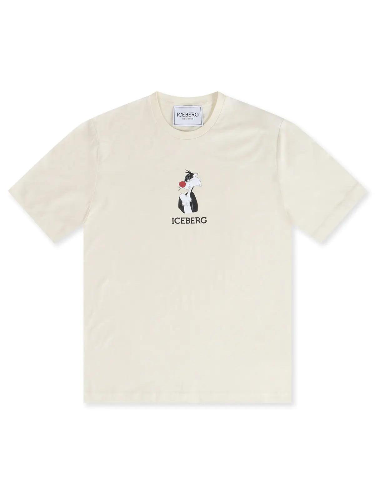 T-shirt Sylvester le chat Iceberg - Crème