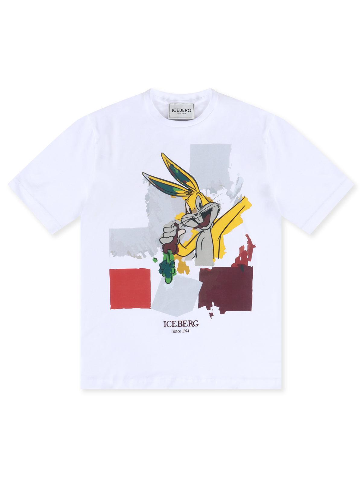 T-shirt Iceberg Bugs Bunny - Blanc ivoire