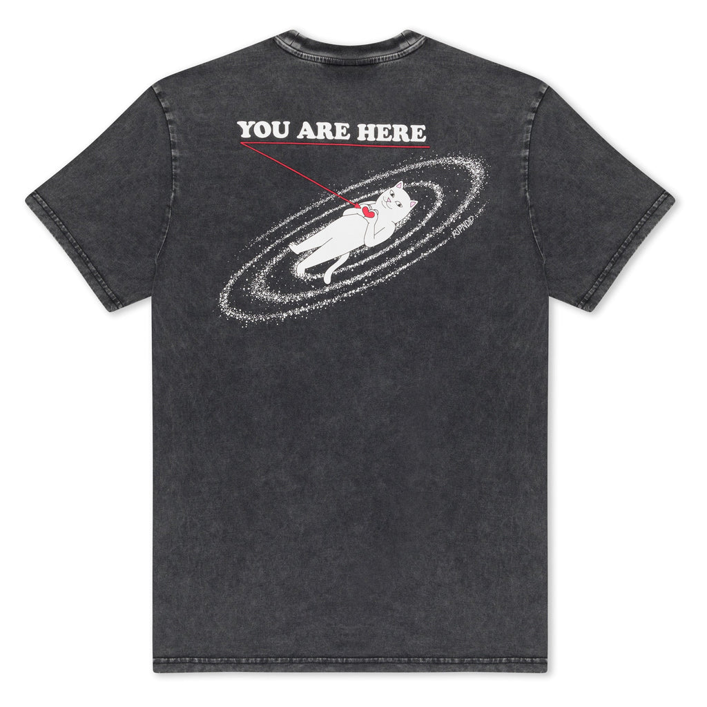 You Are Here Tee (Black Vintage Wash)