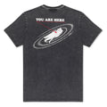 You Are Here Tee (Black Vintage Wash)