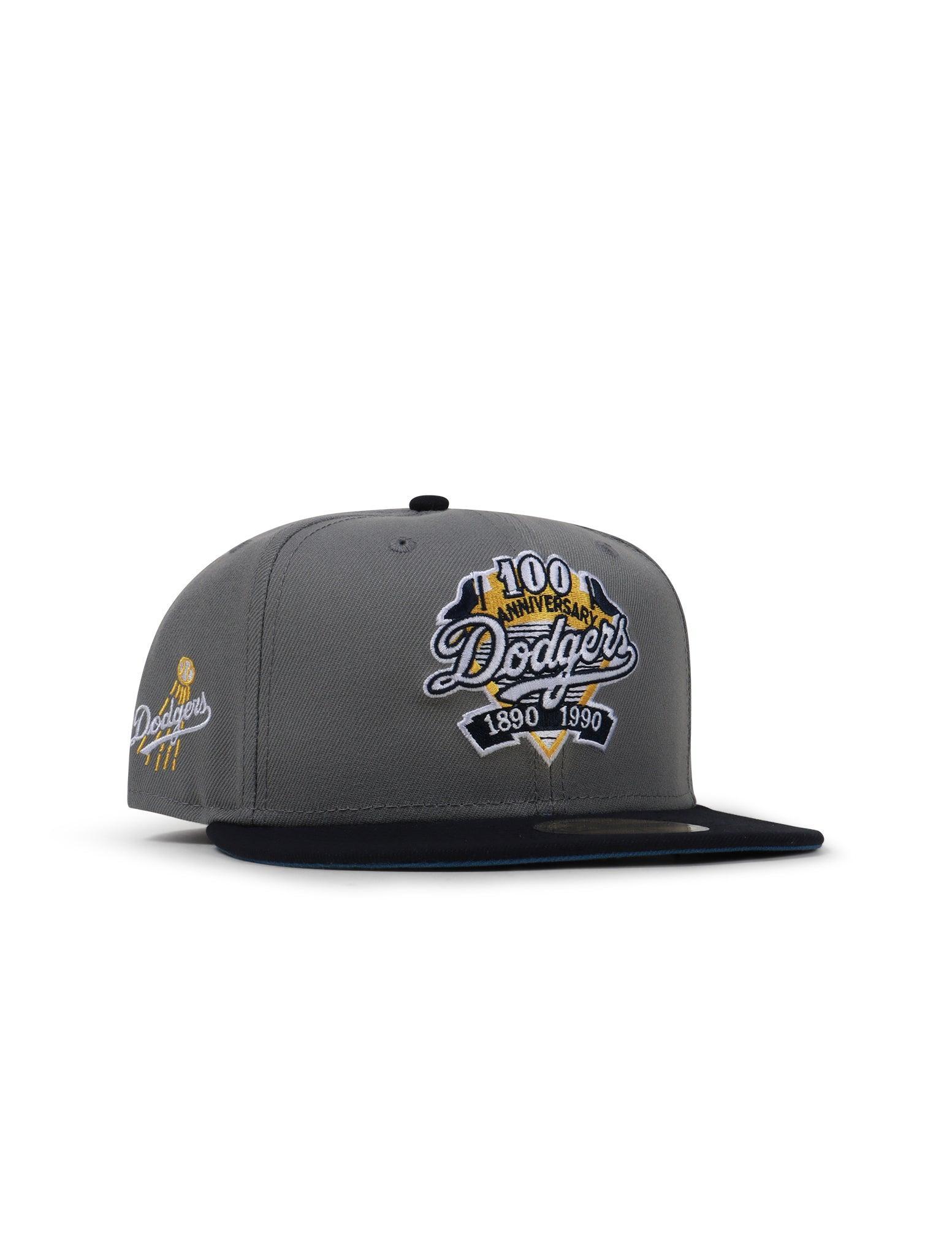 Casquette New Era 5950 Dodgers 100e anniversaire - Misty Morning/Navy