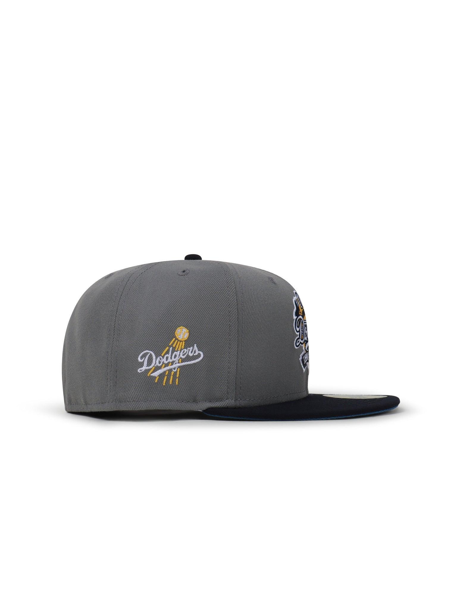 Casquette New Era 5950 Dodgers 100e anniversaire - Misty Morning/Navy