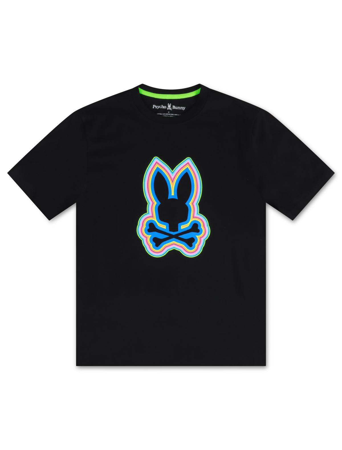 T-shirt Psycho Bunny Maybrook pour homme - Noir