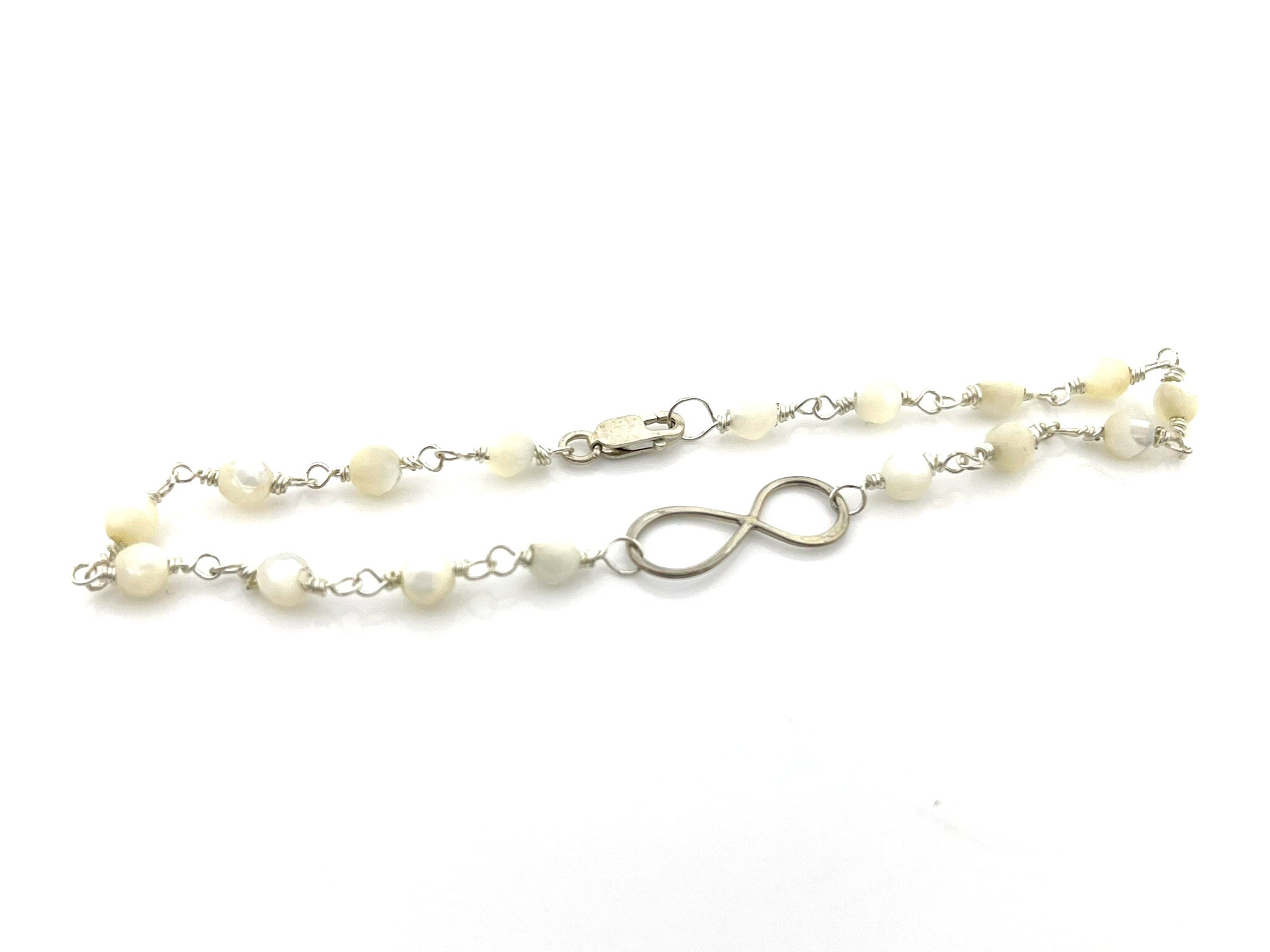 Bracelet Infini – Bijou unique en argent sterling, fil enroulé